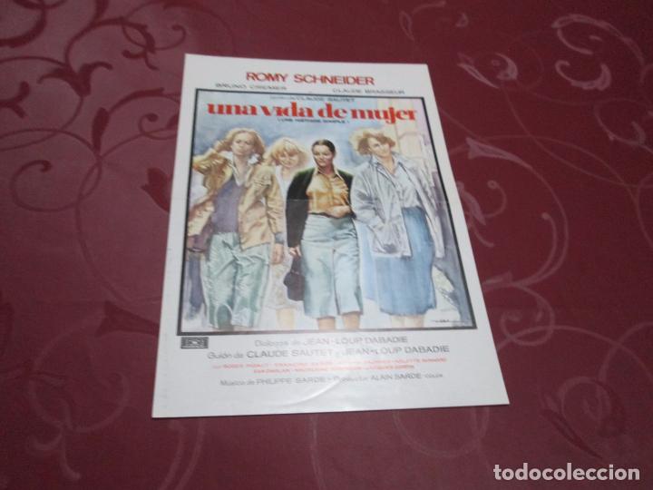 Cine: UNA VIDA DE MUJER - ROMY SCHNEIDER - MUNDIAL FILMS