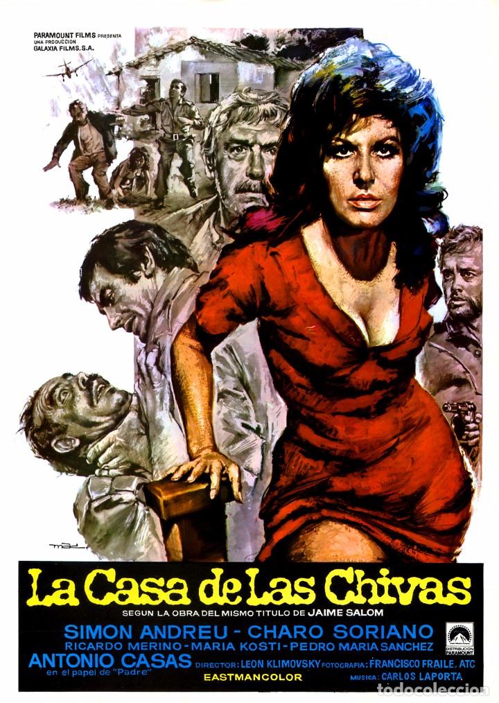 Cin&eacute;ma: LA CASA DE LAS CHIVAS (GU&Iacute;A ORIGINAL DOBLE CON FOTOS 4 P&Aacute;GINAS DE SU ESTRENO EN ESPA&Ntilde;A)