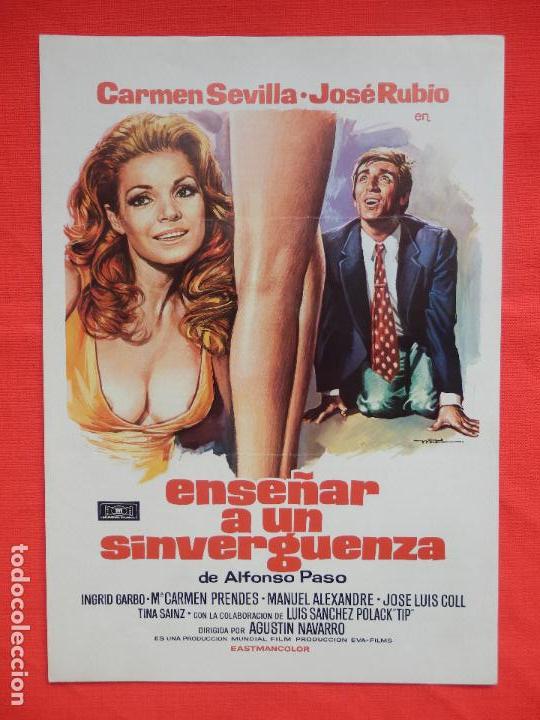 Cine: ense&ntilde;ar a un sinverguenza, guia sencilla, carmen sevilla jose rubio