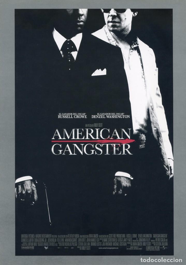 Kino: AMERICAN GANSTER (GU&Iacute;A ORIGINAL DOBLE CON FOTOS DE SU ESTRENO EN ESPA&Ntilde;A) RUSSELL CROWE