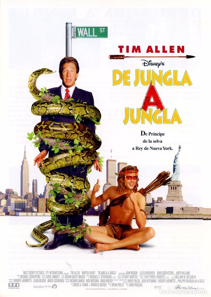 Cinema: DE JUNGLA A JUNGLA (GU&Iacute;A ORIGINAL DOBLE CON FOTOS DE SU ESTRENO EN ESPA&Ntilde;A)