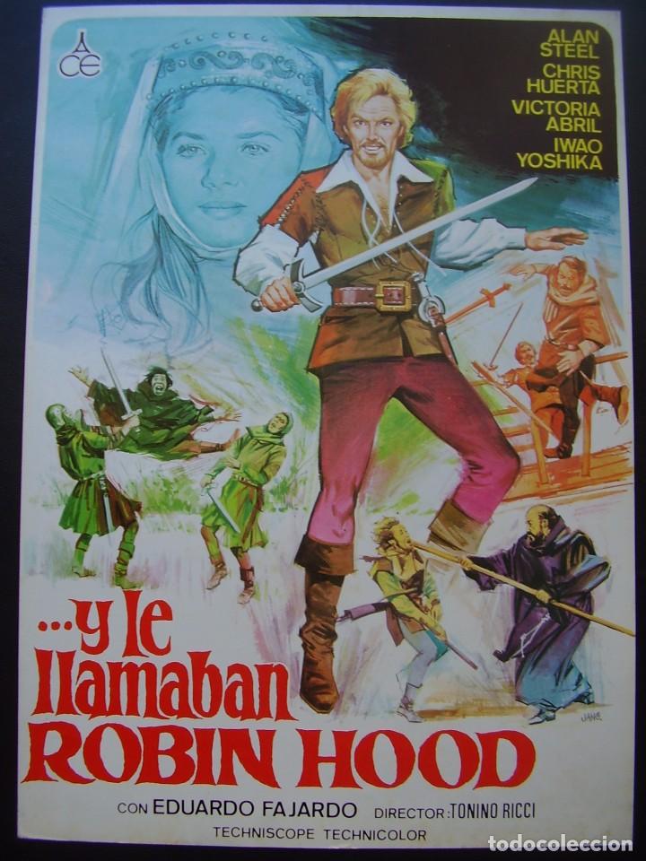 Cine: GU&Iacute;A PUBLICITARIA DE LA PEL&Iacute;CULA  ...Y LE LLAMABAN ROBIN HOOD, ALAN STEEL