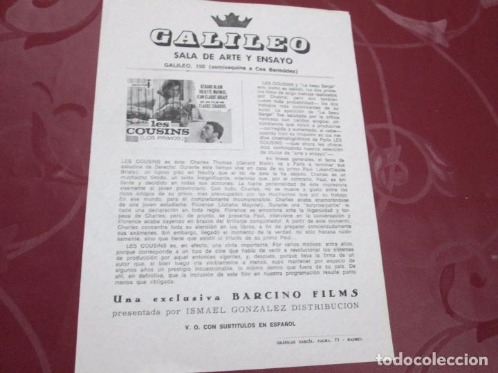 Kino: LES COUSINS - GERARD BLAIN - BARCINO FILMS