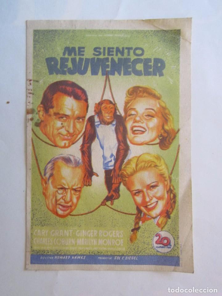 Cine: CARTELE DE CINE 8X13 ME SIENTO REJUVENECER CARY GRANT Y GINGER ROGERS