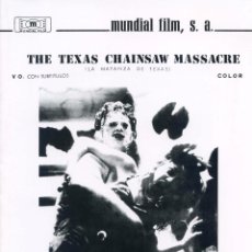 Cine: LA MATANZA DE TEXAS 1974 (GUIA ORIGINAL 8 PÁGINAS CON FOTOS) (PRESS BOOK) DIRECTOR TOBE HOOPER