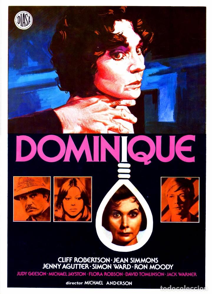 Cine: DOMINIQUE (GU&Iacute;A ORIGINAL DOBLE CON FOTOS DE SU ESTRENO EN ESPA&Ntilde;A) TERROR