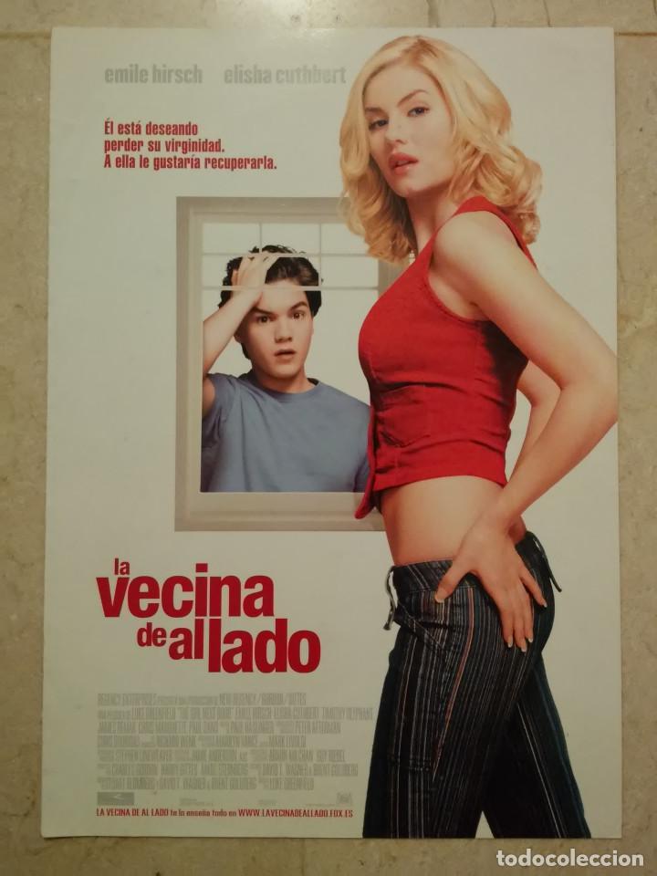 Cine: GUIA ORIGINAL DOBLE -A4 - LA VECINA DE AL LADO - Elisha Cuthbert - COMEDIA