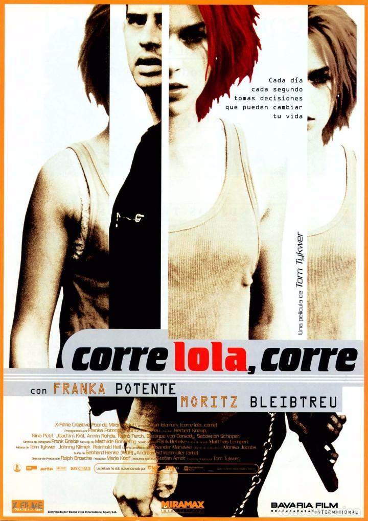 Cinema: CORRE LOLA,CORRE (GU&Iacute;A ORIGINAL DOBLE CON FOTOS DE SU ESTRENO EN ESPA&Ntilde;A)