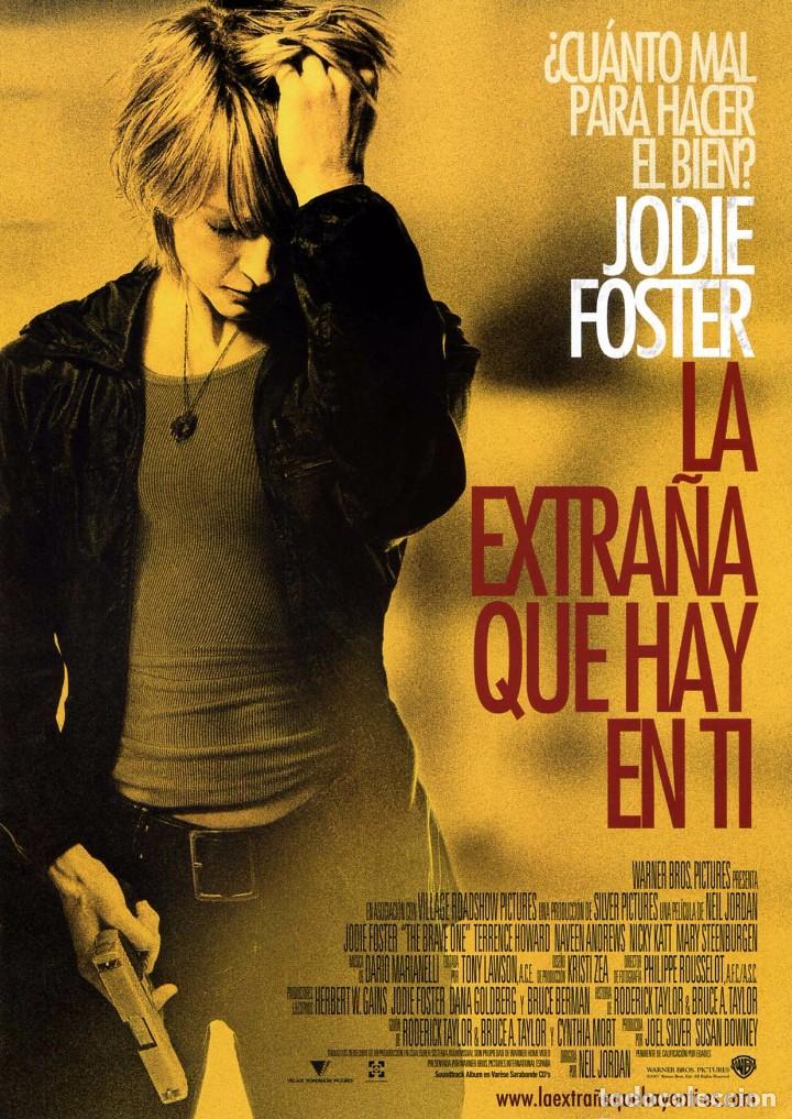 Cinema: LA EXTRA&Ntilde;A QUE HAY EN TI (GU&Iacute;A ORIGINAL DOBLE CON FOTOS DE SU ESTRENO) JODIE FOSTER