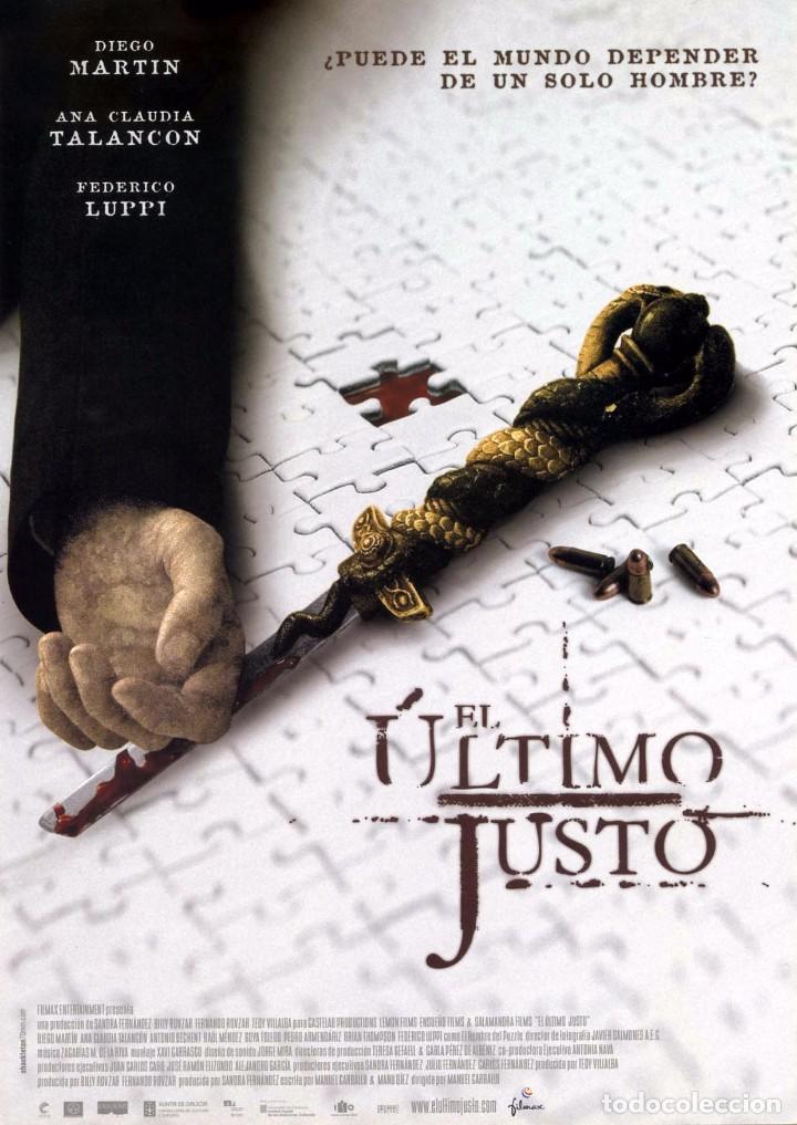 Cin&eacute;ma: EL ULTIMO JUSTO (GU&Iacute;A ORIGINAL SIMPLE CON FOTOS DE SU ESTRENO EN ESPA&Ntilde;A)