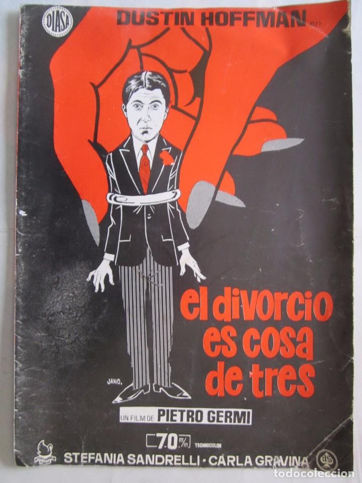 Cinema: CARTEL DE CINE 23X32 EL DIVORCIO ES COSA DE TRES DE PIETRO GERMI CON DUSTIN HOFFMAN