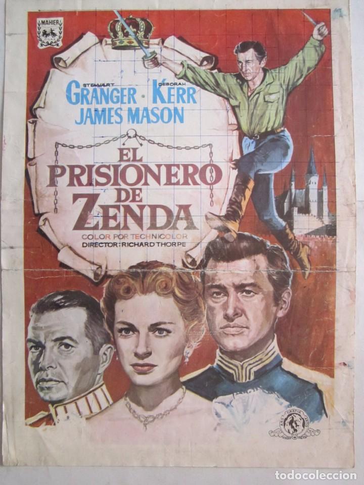 Cinema: CARTEL DE CINE 20x30 EL PRISIONERO DE ZENDA DE RICHARD THORPE CON DEBORAH KERR,STEWART GRANGER