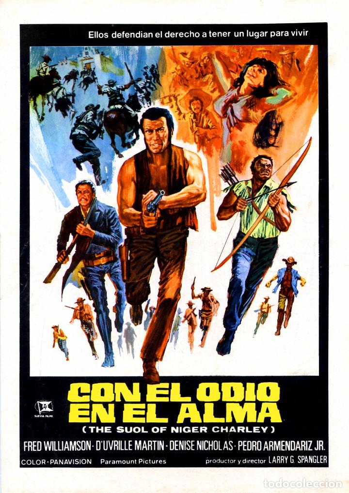 Cine: CON EL ODIO EN EL ALMA (GU&Iacute;A ORIGINAL SIMPLE  DE SU ESTRENO EN ESPA&Ntilde;A) FRED WILLIAMSON