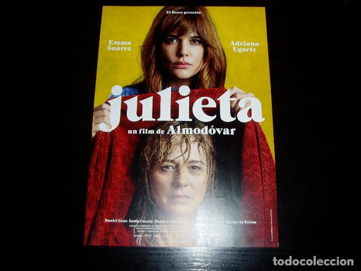 Cine: JULIETA. GU&Iacute;A PUBLICITARIA SENCILLA ORIGINAL DE LA PEL&Iacute;CULA. NUEVO. IMPECABLE.