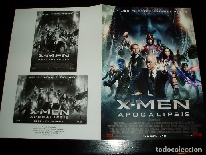Cine: X-MEN APOCALIPSIS. GUIA PUBLICITARIA DOBLE. ORIGINAL. MAGNIFICO ESTADO.NUEVO.