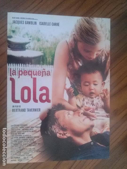 Cinema: LA PEQUE&Ntilde;A LOLA. GUIA PUBLICITARIA. BUEN ESTADO. RARA
