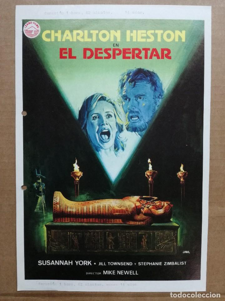 Cine: EL DESPERTAR, IMPECABLE GU&Iacute;A SENCILLA ORIGINAL, CHARLTON HESTON SUSANNAH YORK