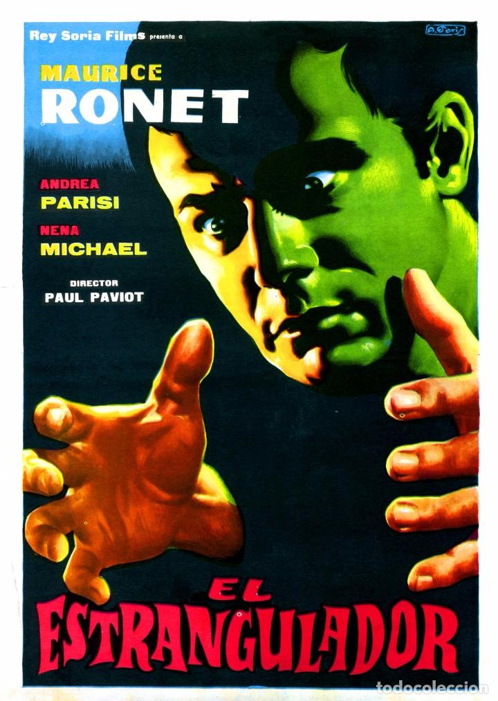 Cine: EL ESTRANGULADOR 1962 (GU&Iacute;A ORIGINAL SIMPLE DE SU ESTRENO EN ESPA&Ntilde;A) MAURICE RONET