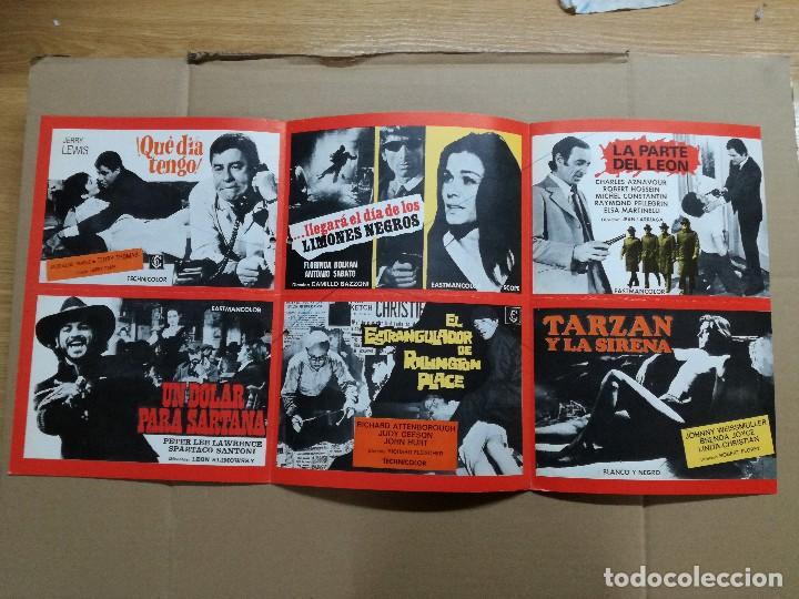 Cine: COLUMBUS FILMS.LISTA.QUE DIA TENGO,UN DOLAR PARA SARTANA,TARZAN,LA PARTE DEL LEON.....