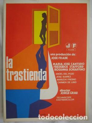 Cinema: LA TRASTIENDA. PRIETO (Dibujo) 1974. M&ordf;Jos&eacute; Cantudo, Frederick Stafford,&hellip;director: Jorge Grau. 21x30