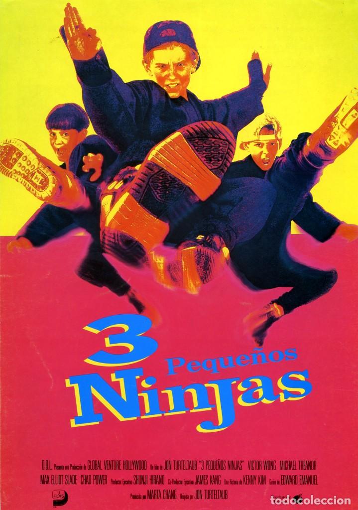 Cine: 3 PEQUE&Ntilde;OS NINJAS (GU&Iacute;A ORIGINAL SIMPLE DE SU ESTRENO EN ESPA&Ntilde;A CON FOTOS) ARTES MARCIALES