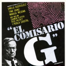 Cine: EL COMISARIO G (GUÍA ORIGINAL SIMPLE DE SU ESTRENO EN ESPAÑA) PERLA CRISTAL - ROSA VALENTY