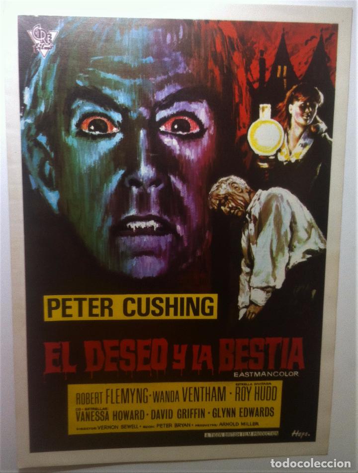 Cine: EL DESEO Y LA BESTIA - PETER CUSHING - WANDA VENTHAM / VERNON SEWELL - GUIA SENCILLA