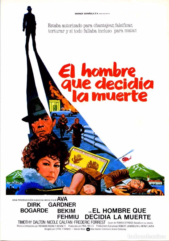 Cine: EL HOMBRE QUE DECID&Iacute;A LA MUERTE (GU&Iacute;A ORIGINAL SIMPLE DE SU ESTRENO EN ESPA&Ntilde;A) AVA GARDNER