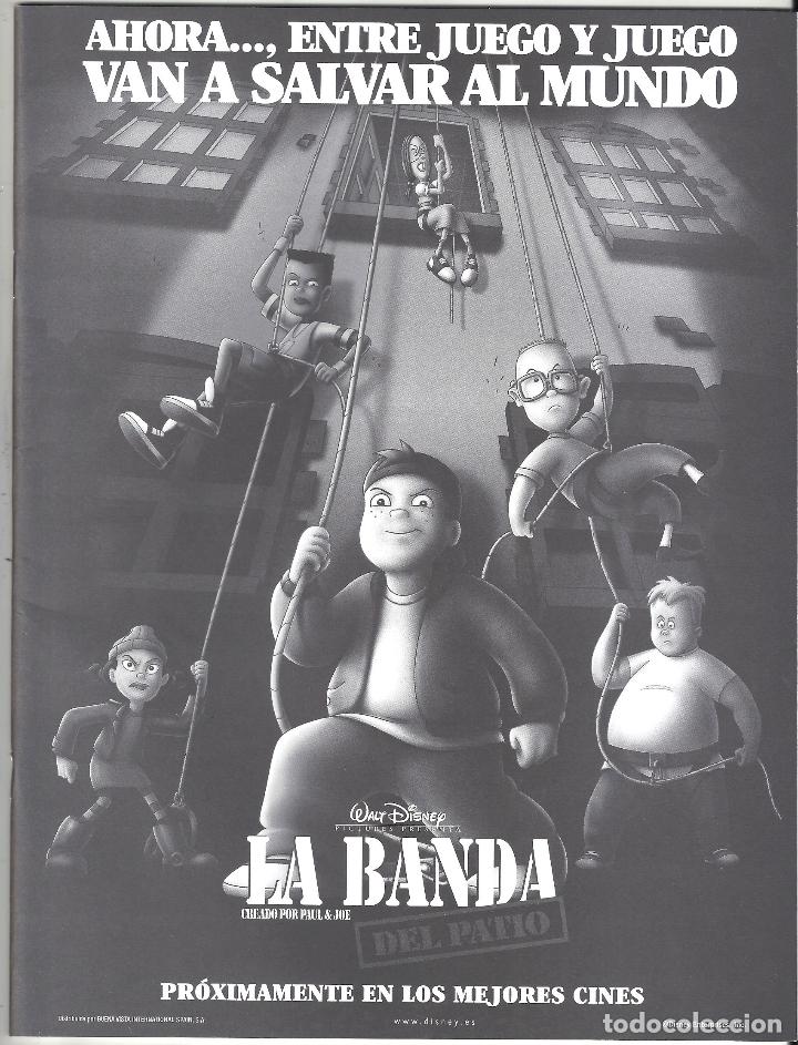 Cinema: G7697 LA BANDA DEL PATIO DISNEY ANIMACION GUIA ORIGINAL DOSSIER WALT DISNEY PICTURES ESTRENO