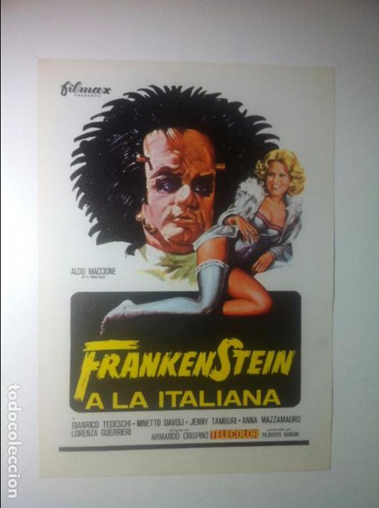 Cine: FRANKENSTEIN A LA ITALIANA - ALDO MACCIONE - GIANRICO TEDESCHI / ARMANDO CRISPINO - GUIA SENCILLA