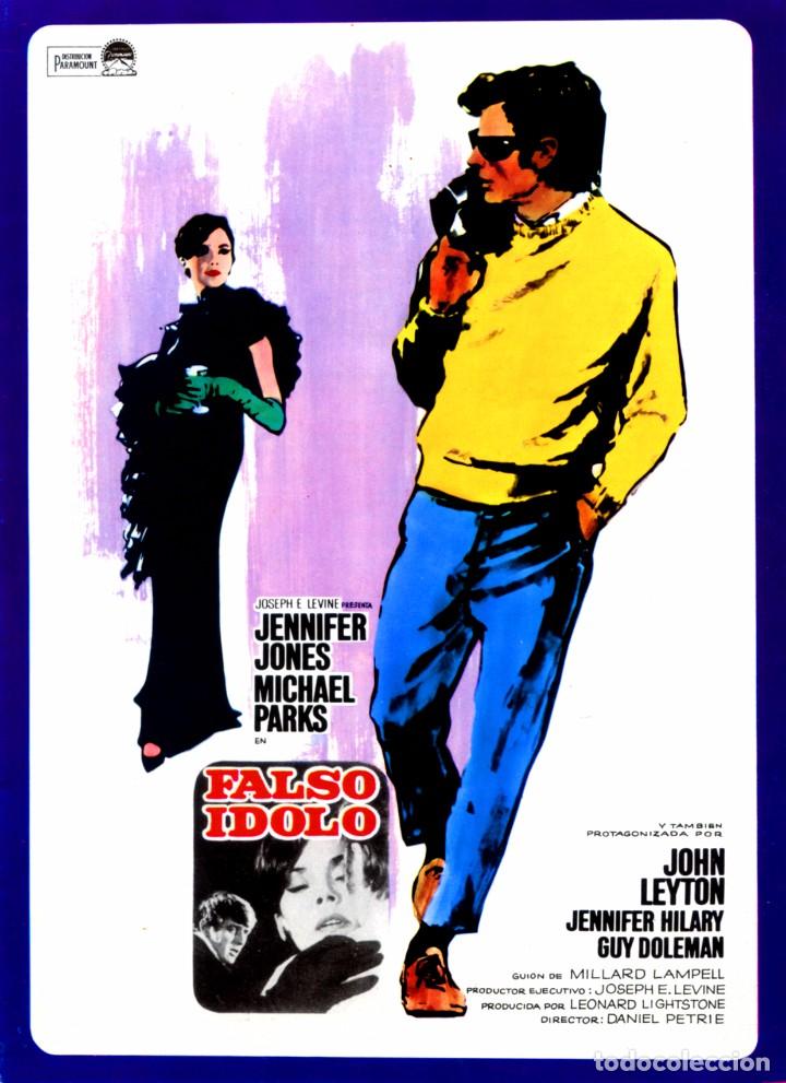 Cine: FALSO IDOLO (GU&Iacute;A ORIGINAL DOBLE CON FOTOS DE SU ESTRENO EN ESPA&Ntilde;A) JENNIFER JONES MICHAEL PARKS