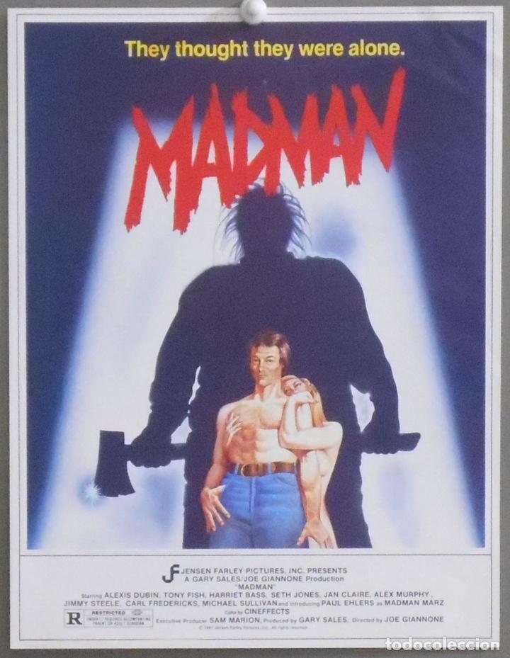 Cine: G7814 MADMAN JOE GIANNONE ALEXIS DUBIN TERROR GUIA ORIGINAL AMERICANA
