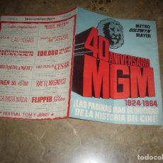 Cine: 40 ANIVERSARIO MGM 1924 - 1964 METRO GOLDWYN MAYER GUIA ORIGINAL Q