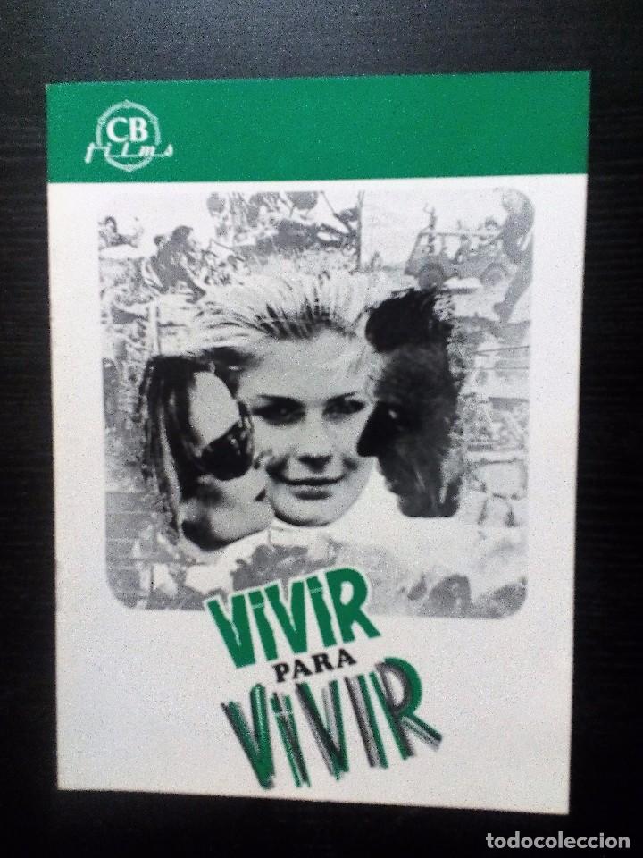 Cinema: VIVIR PARA VIVIR GUIA ORIGINAL CB FILMS.. 8 P&Aacute;GINAS.  YVES MONTAND , ANNIE GIRADOT , CANDICE BERGEN