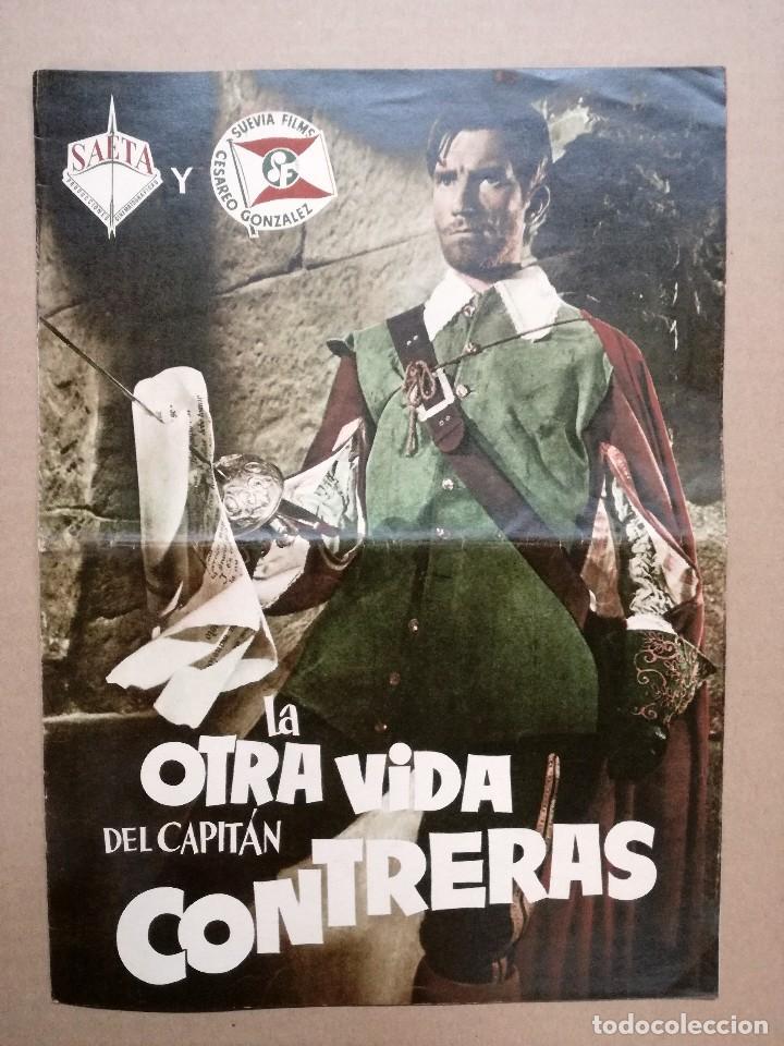 Cine: FERNANDO FERNAN GOMEZ GUIA PUBLICITARIA DE LA PELICULA LA OTRA VIDA DEL CAPITAN CONTRERAS