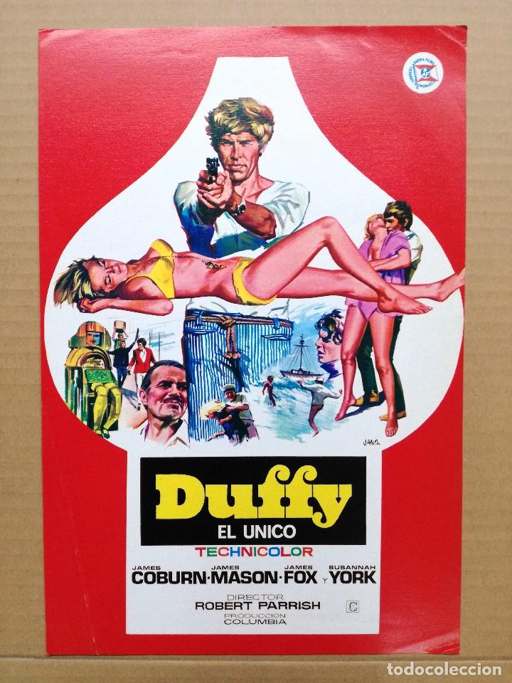 Cine: DUFFY EL UNICO 1968 (GUIA ORIGINAL ESTRENO EN ESPA&Ntilde;A) JAMES COBURN - JAMES MASON - SUSANNAH YORK