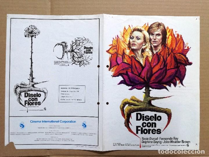 Cine: DISELO CON FLORES 1974 (GUIA ORIGINAL CON FOTOS) DISE&Ntilde;O MAC - ROCIO DURCAL - FERNANDO REY