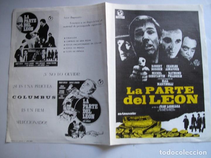 Cine: L330 LA PARTE DEL LEON NO ENTRA EN LOTES