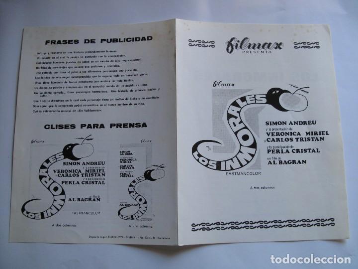 Kino: L987 LOS INMORALES      ---- 10 GUIAS A 25&euro; 100 GUIAS 130&euro; CON ENVIO