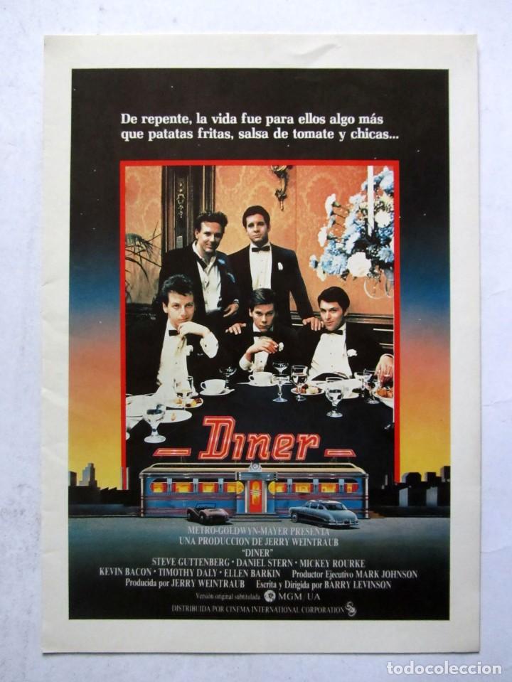 Cin&eacute;ma: DINER. GU&Iacute;A ORIGINAL DE LA PEL&Iacute;CULA. 50 GU&Iacute;AS A 70 EUROS. 100 A 120 EUROS.