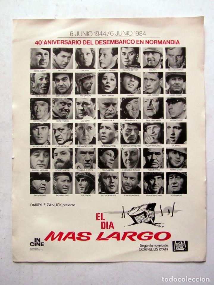 Cin&eacute;ma: EL D&Iacute;A M&Aacute;S LARGO. GU&Iacute;A ORIGINAL DE LA PEL&Iacute;CULA. 50 GU&Iacute;AS A 70 EUROS. 100 A 120 EUROS.