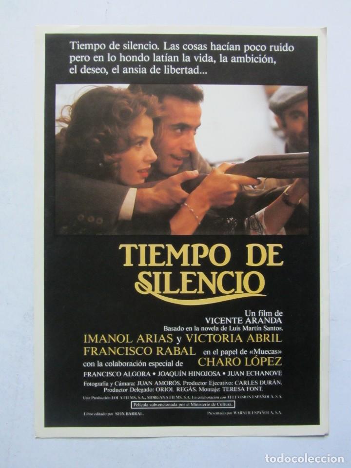 Cinema: TIEMPO DE SILENCIO. GU&Iacute;A ORIGINAL DE LA PEL&Iacute;CULA. 50 GU&Iacute;AS A 70 EUROS. 100 A 120 EUROS.