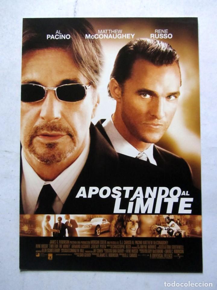 Cin&eacute;ma: APOSTANDO AL L&Iacute;MITE. GU&Iacute;A ORIGINAL DOBLE DE LA PEL&Iacute;CULA. 50 GU&Iacute;AS A 70 EUROS. 100 A 120 EUROS.