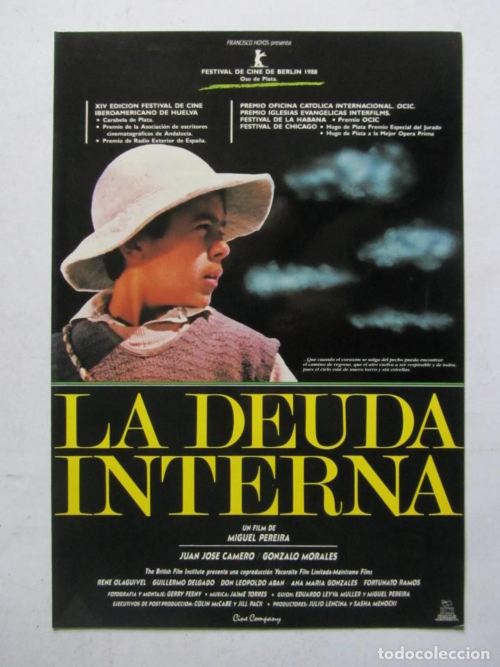 Cin&eacute;ma: LA DEUDA INTERNA. GU&Iacute;A ORIGINAL DOBLE DE LA PEL&Iacute;CULA. 50 GU&Iacute;AS A 70 EUROS. 100 A 120 EUROS.