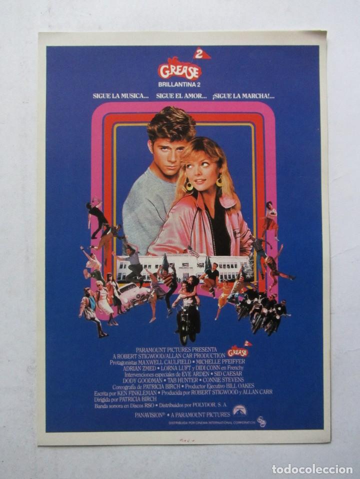 Cin&eacute;ma: GREASE 2. BRILLANTINA 2. GU&Iacute;A ORIGINAL DOBLE DE LA PEL&Iacute;CULA. 50 GU&Iacute;AS A 70 EUROS. 100 A 120 EUROS.