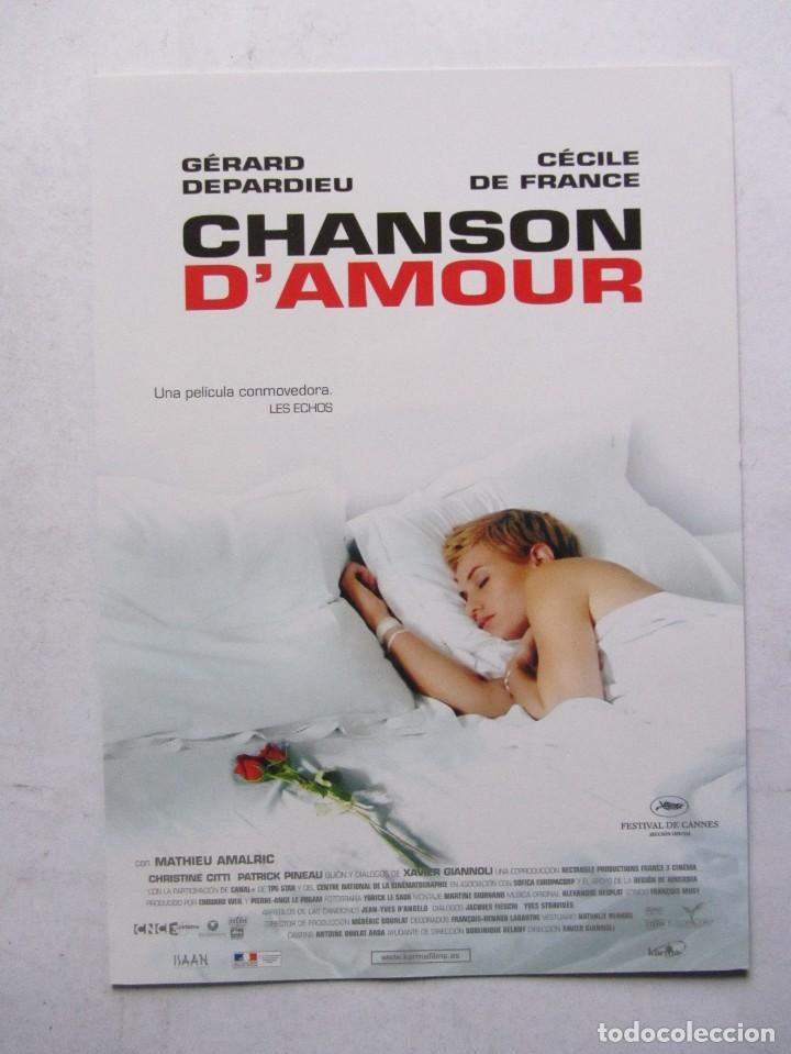 Cinema: CHANSON D'AMOUR. GU&Iacute;A ORIGINAL DOBLE DE LA PEL&Iacute;CULA. 50 GU&Iacute;AS A 70 EUROS. 100 A 120 EUROS.
