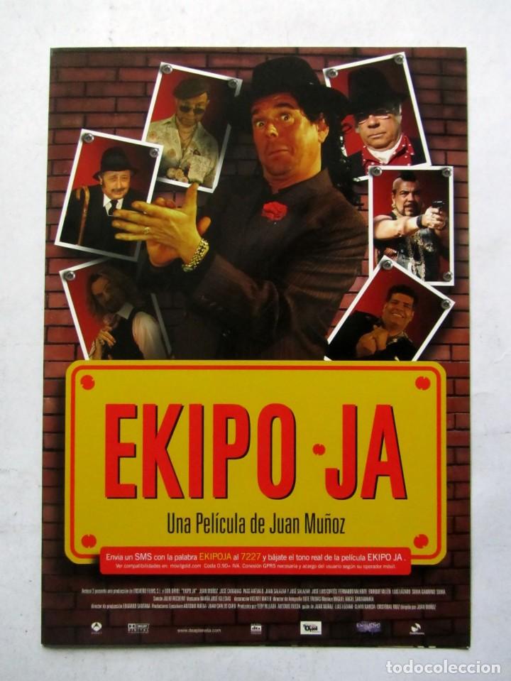 Cinema: EKIPO JA. GU&Iacute;A ORIGINAL DOBLE DE LA PEL&Iacute;CULA. 50 GU&Iacute;AS A 70 EUROS. 100 A 120 EUROS.