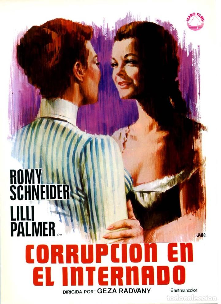 Cine: CORRUPCI&Oacute;N EN EL INTERNADO 1958 GU&Iacute;A ORIGINAL SIMPLE CON FOTOS DEL ESTRENO EN ESPA&Ntilde;A ROMY SCHNEIDER