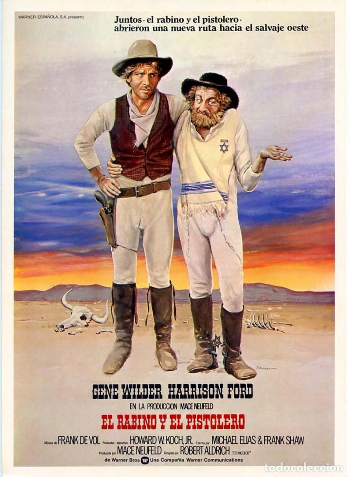 Kino: EL RABINO Y EL PISTOLERO 1979 (GU&Iacute;A ORIGINAL SIMPLE DEL ESTRENO EN ESPA&Ntilde;A) GENE WILDER HARRISON FORD