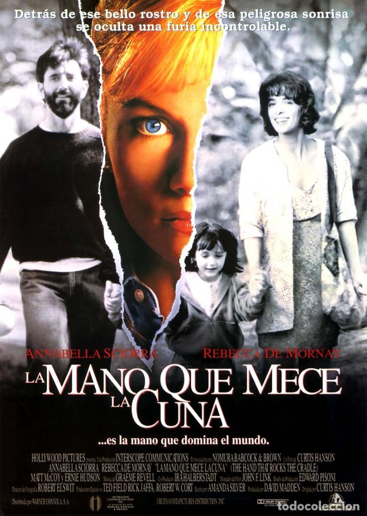 Cinema: LA MANO QUE MECE LA CUNA 1992 (GU&Iacute;A ORIGINAL SIMPLE DEL ESTRENO EN ESPA&Ntilde;A) TERROR